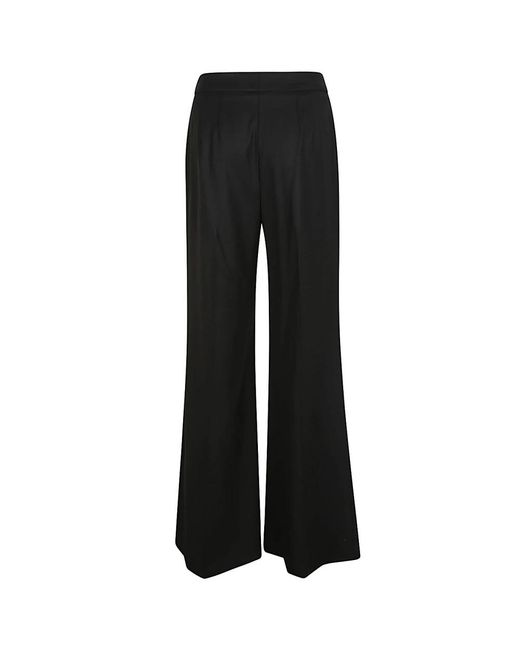 Via Masini 80 Black Wide Trousers
