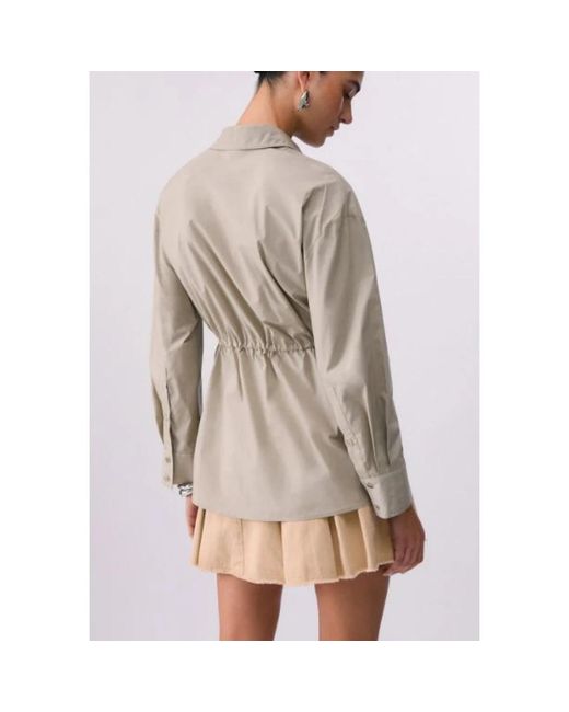 Liu Jo Poplin Overhemd in het Gray