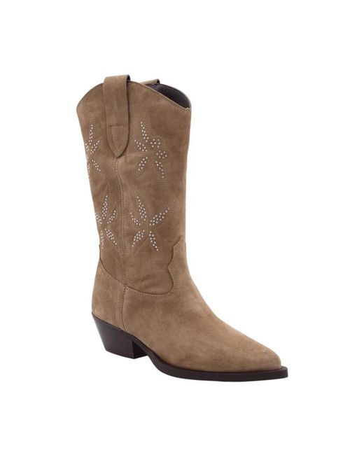 Cowboy Boots di Alpe in Brown