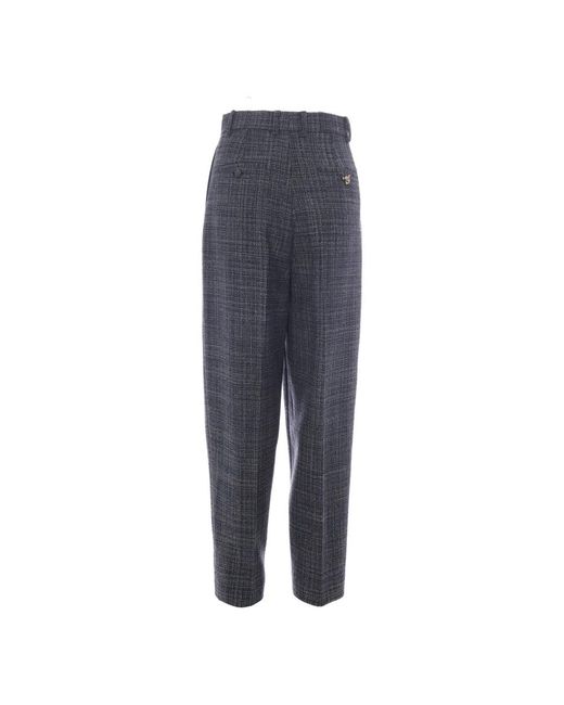 Fabiana Filippi Blue Tapered Trousers