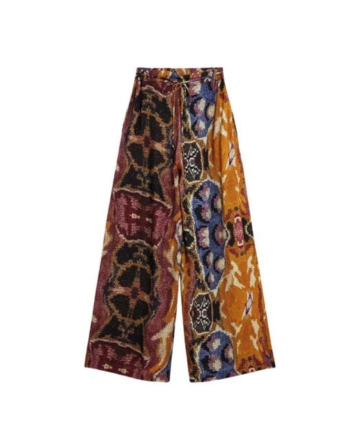 Desigual Blue Wide Trousers