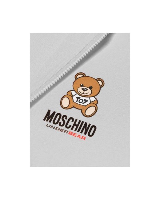 Moschino Hoodie mit teddybär-print in White für Herren