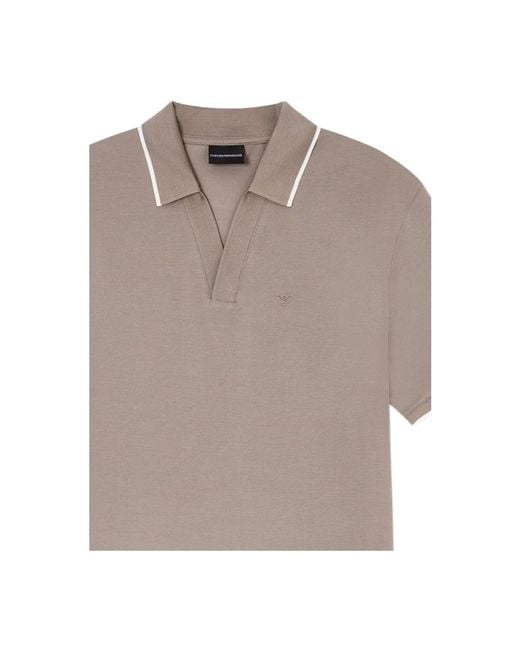 Emporio Armani Brown Polo Shirts for men