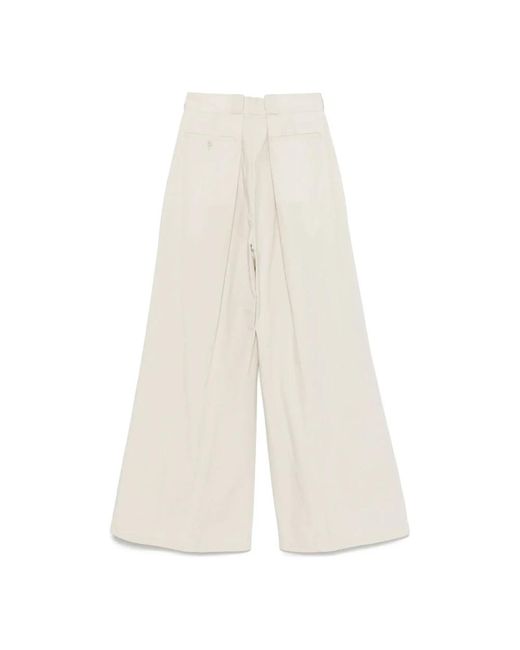 Maison Margiela White Wide Trousers