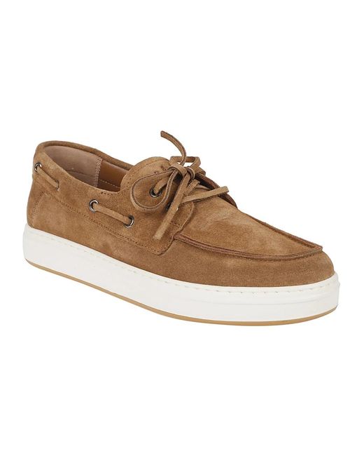 Hogan Natural Boat Shoes for men