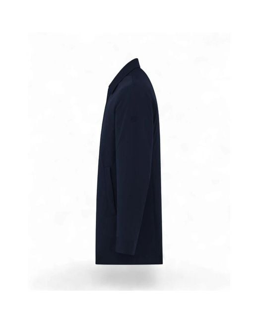 DUNO Blue Single-Breasted Coats for men