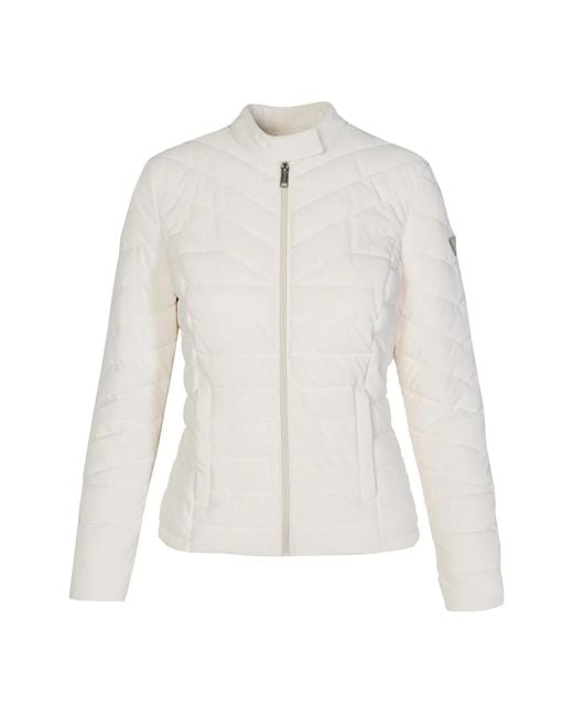 Guess White Light Jackets