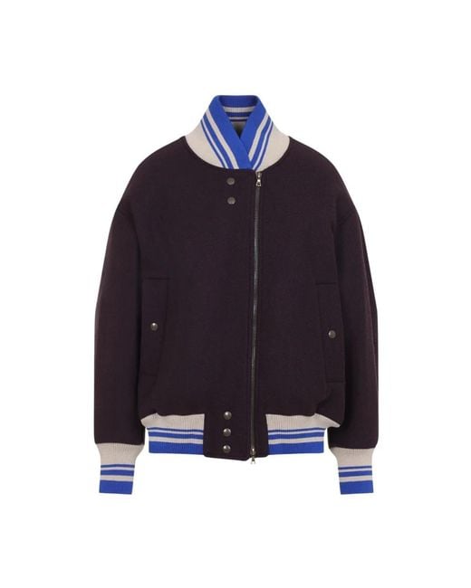Dries Van Noten Valdi Bomberjack in het Blue
