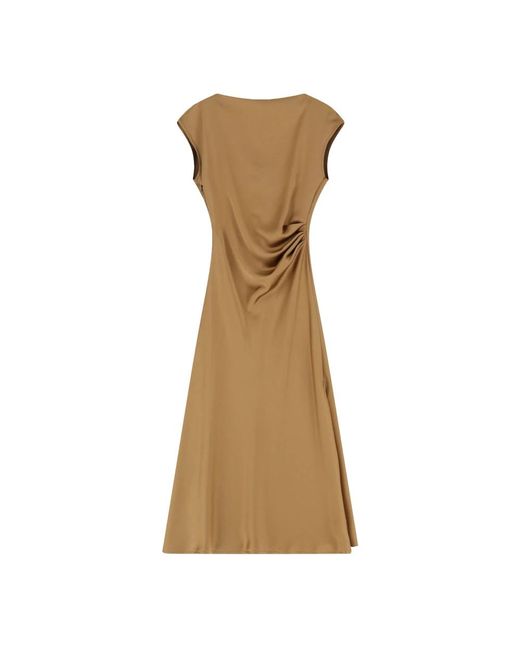 Imperial Brown Midi Dresses