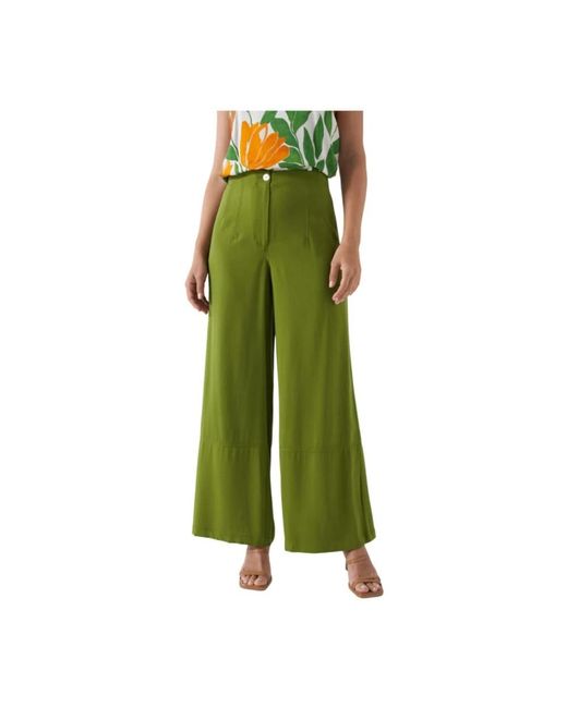 Salsa Jeans Green Wide Trousers