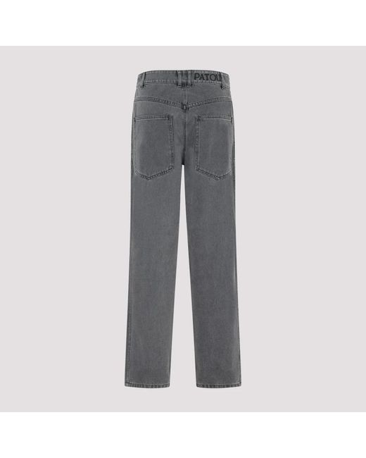Patou Gray Straight Jeans