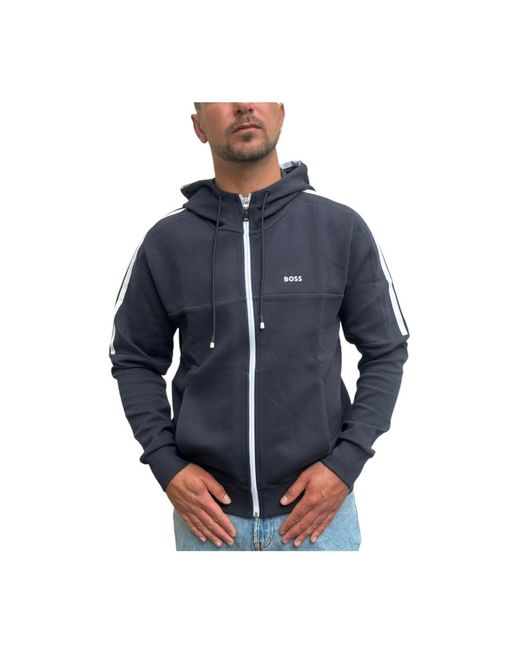 Boss Baumwollmischung sweatshirt in Blue für Herren