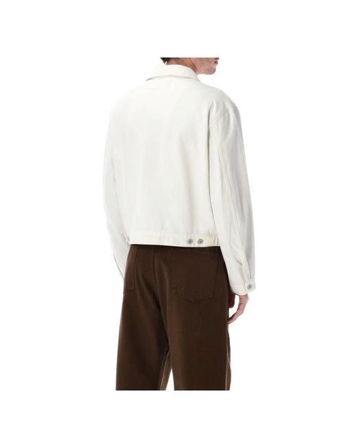 Lemaire Gray Denim Jackets for men