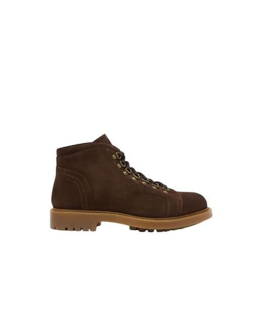 Scarosso Brown Lace-Up Boots for men