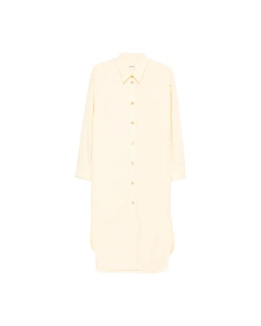 Khaite Natural Shirt Dresses