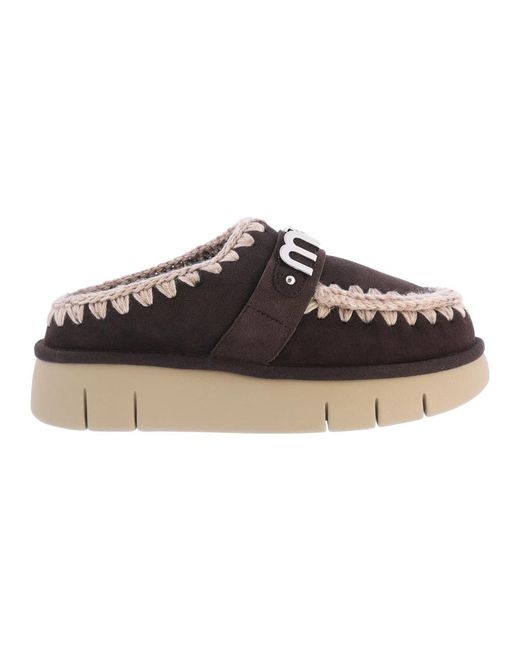 Mou Black Mules