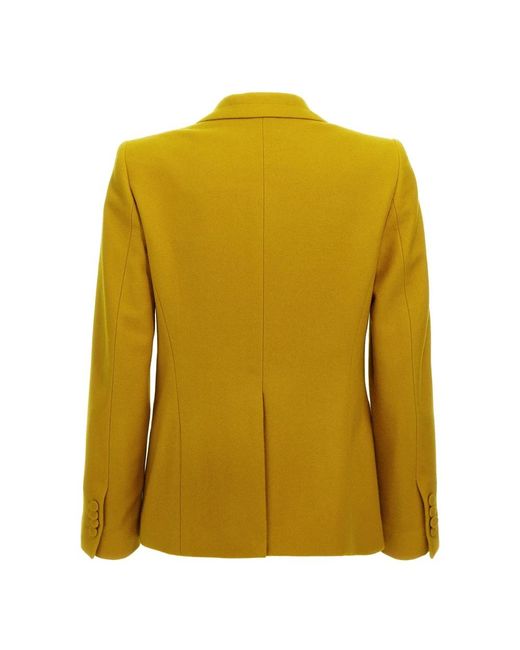 Dries Van Noten Beaume Blazer in het Yellow