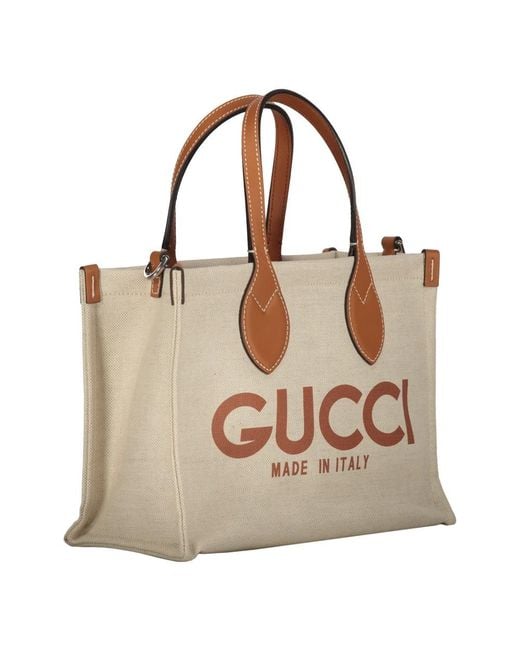 Gucci Brown Shopping Bags