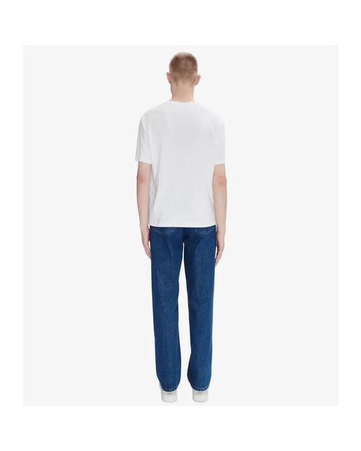 A.P.C. Boxy Micro Logo T-Shirt in het White voor heren