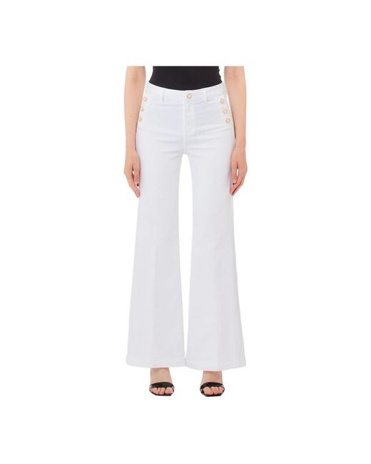 Liu Jo White Flared Jeans