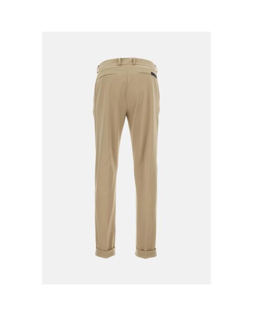 Rrd Broeken ,Leer Slim-Fit Broeken in het Natural voor heren