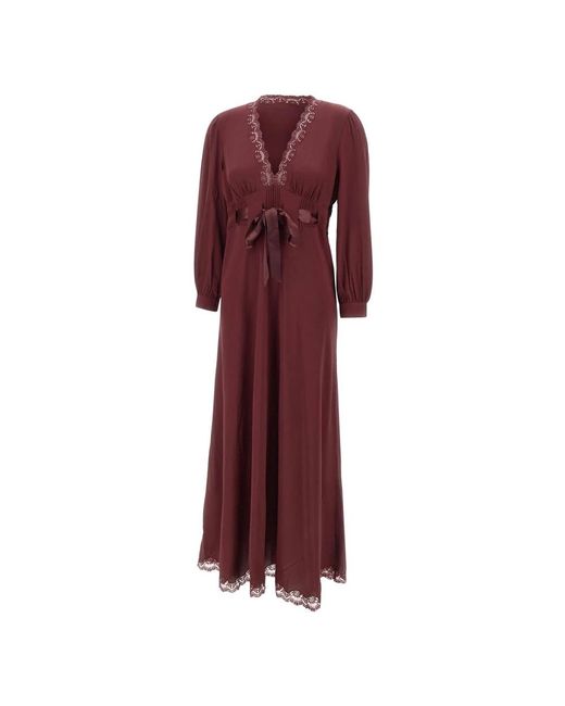 Rixo Adaline Midi Jurk in het Red
