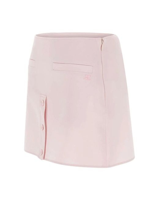 Courreges Jupe Mini Rok in het Pink