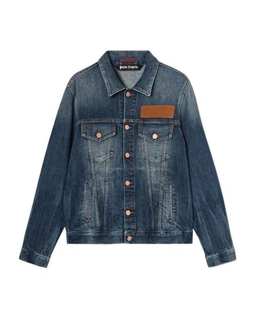 Palm Angels Denim Jackets in het Blue voor heren