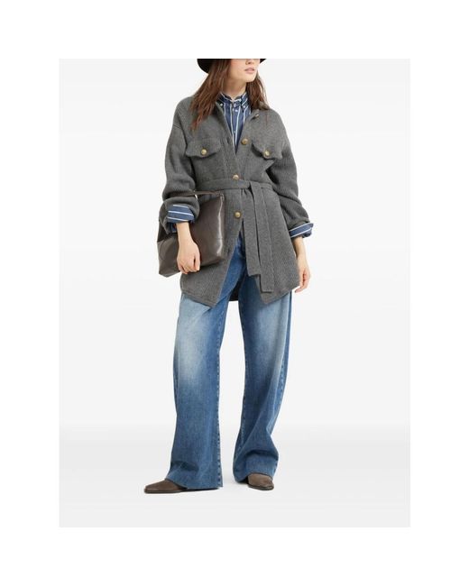 Brunello Cucinelli Gray Cardigans