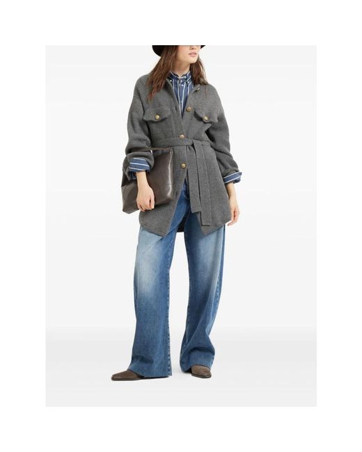 Cardigans Brunello Cucinelli de color Gray