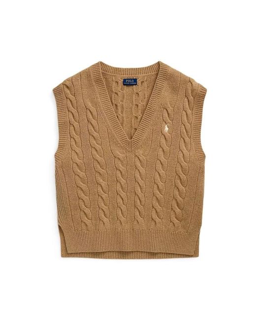Polo Ralph Lauren Natural V-Neck Knitwear