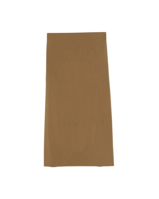 Alberta Ferretti Brown Midi Skirts