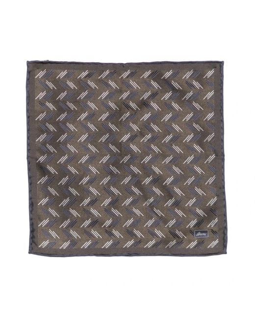 Brioni Pocket Scarf in Gray für Herren