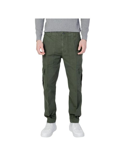 Liu Jo Green Straight Trousers for men