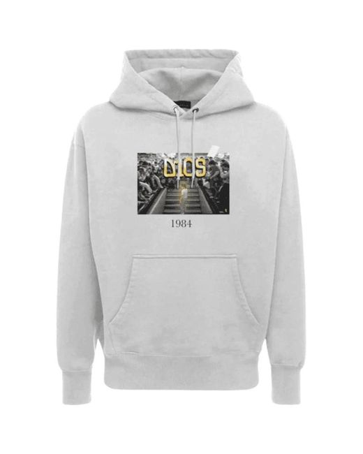 Throwback. Hoodie in het Gray voor heren