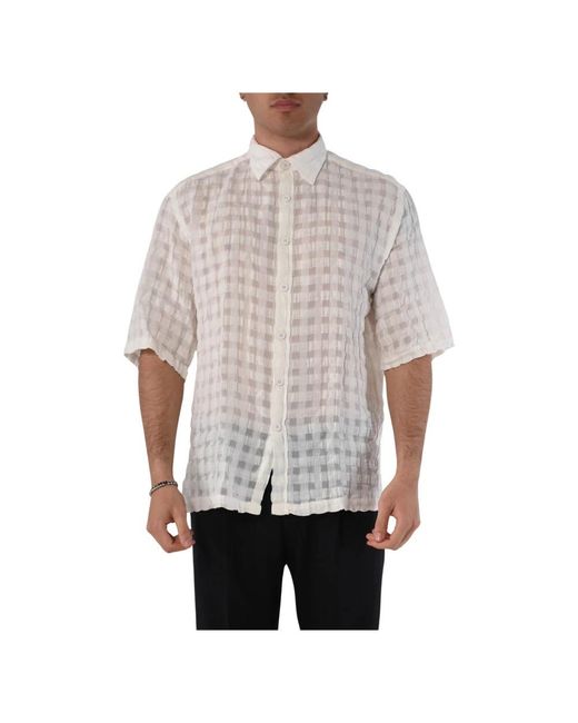 Costumein Gray Short Sleeve Shirts for men