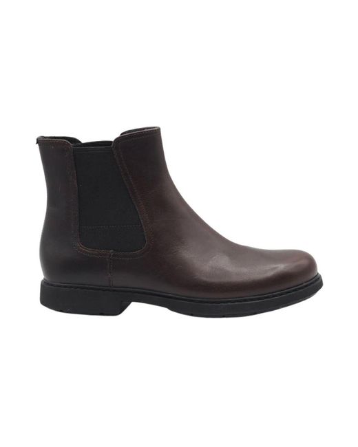 Camper Braune Oder Schwarze Wildleder Chelsea Stiefel in Black für Herren