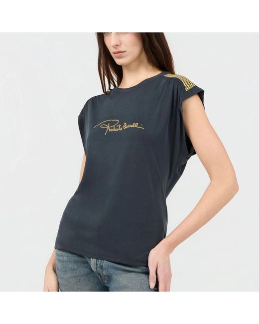 Roberto Cavalli Blue T-Shirts