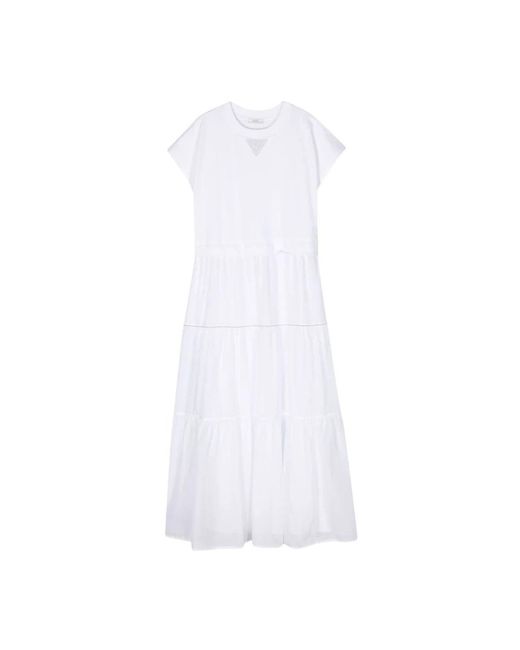 Peserico White Midi Dresses