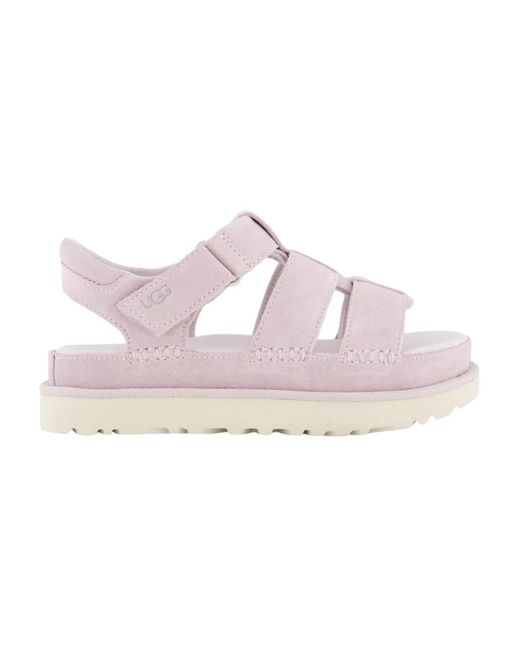 Flat Sandals Ugg de color Pink