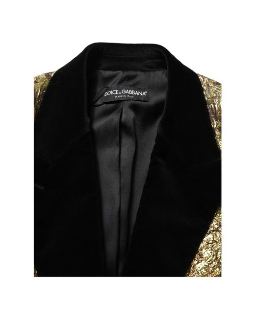 Dolce & Gabbana Green Single-Breasted Coats