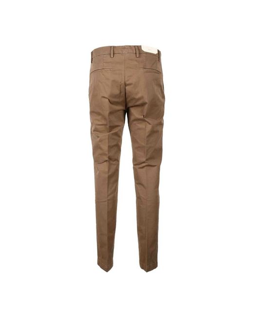 BRIGLIA Brown Chinos for men