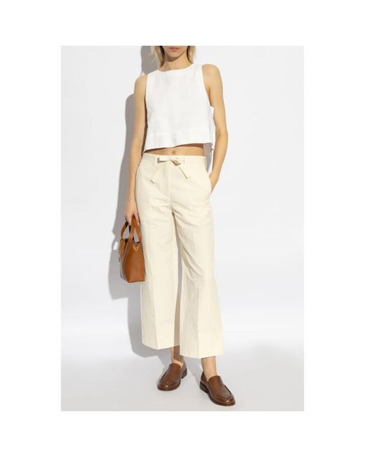 A.P.C. Wide Trousers in het Natural