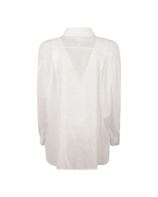 Alberta Ferretti Overhemden ,Wit ,Witte Shirt Camicia in het White