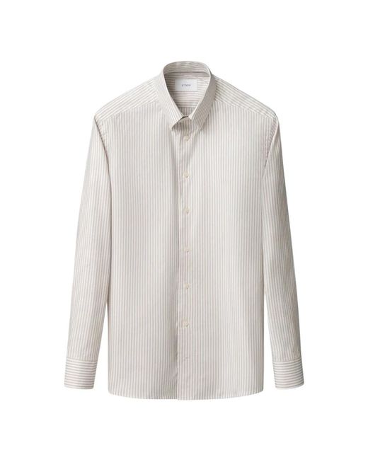 Eton of Sweden White Casual Shirts for men