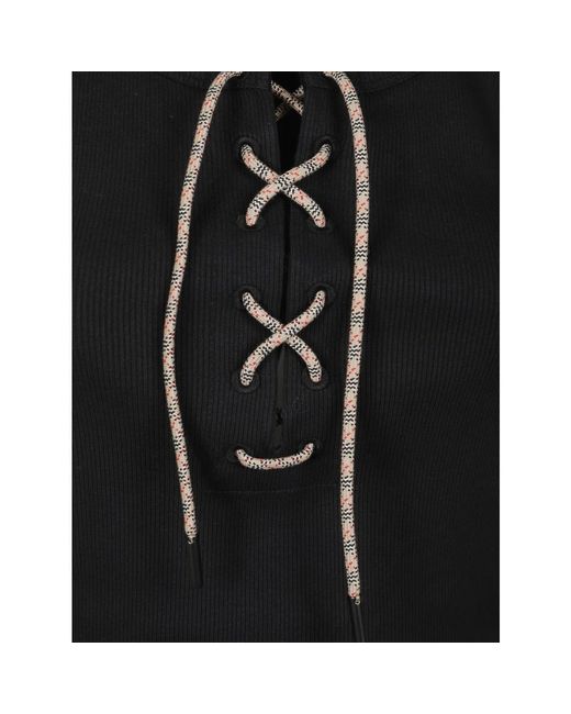 Burberry Black Sleeveless Tops