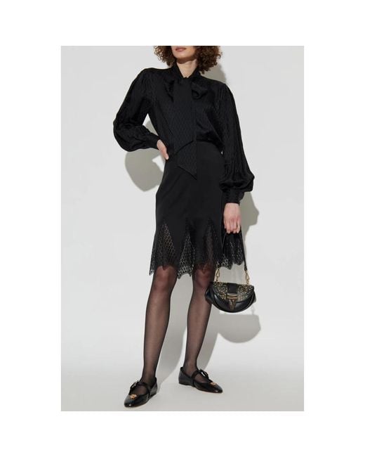 Versace Black Short Skirts