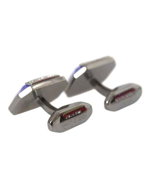 Dolce & Gabbana Blue Cufflinks & Tie Clips