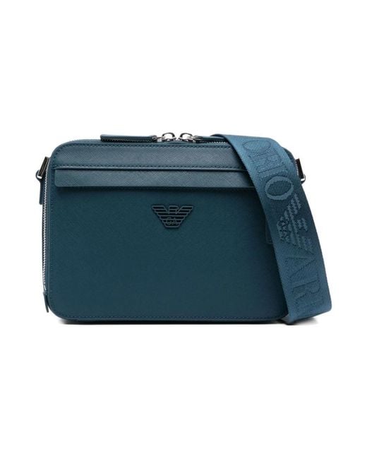 Emporio Armani Blue Cross Body Bags for men