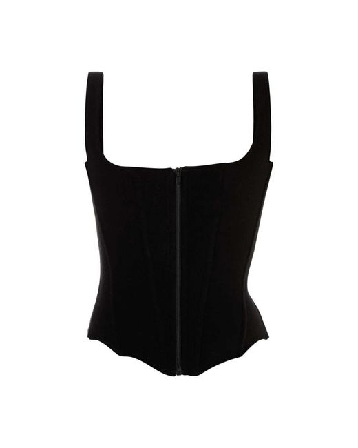 Balenciaga Black Sleeveless Tops